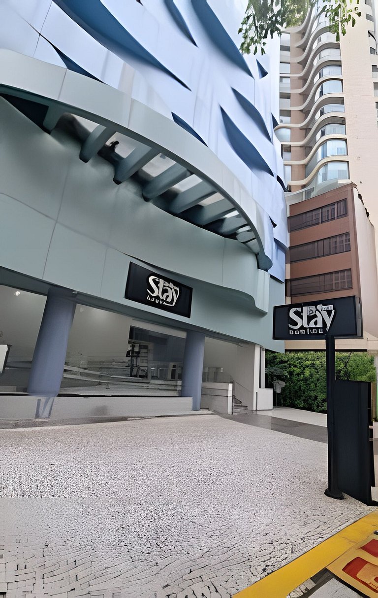 Flat 50m da praia. Stay Santos