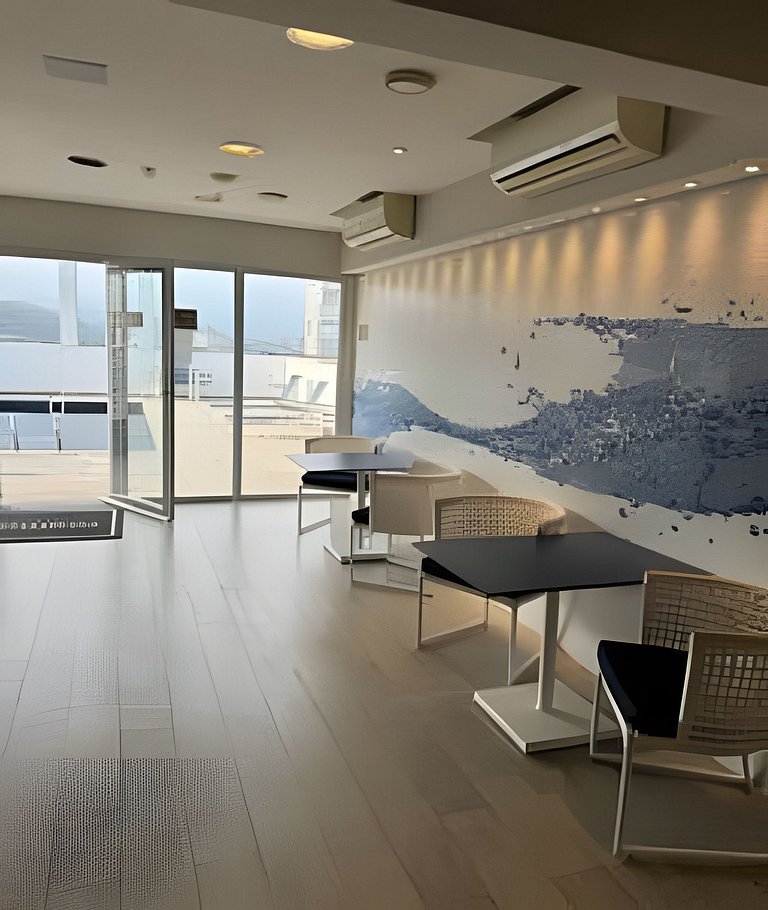 Flat completo com vista-mar e cozinha STAY I