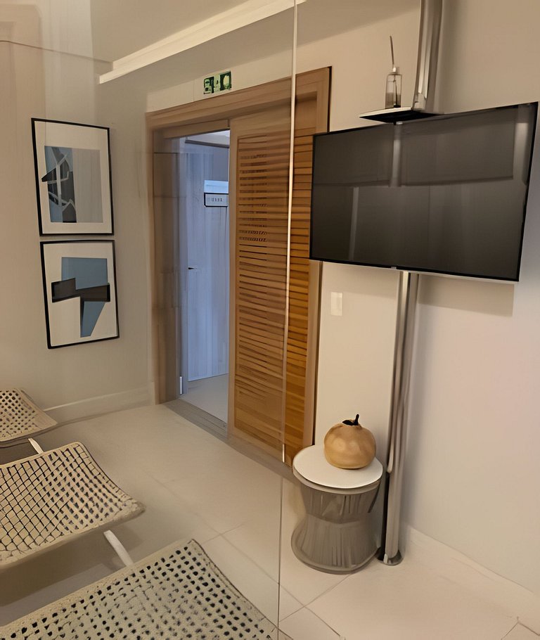 Flat com linda vista-mar e cozinha - Stay II