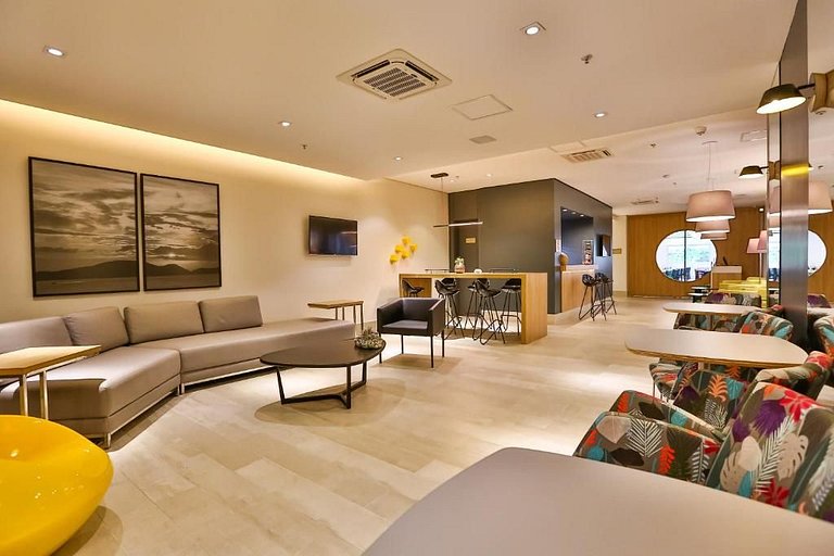 Flat completo com vista-mar e cozinha STAY I