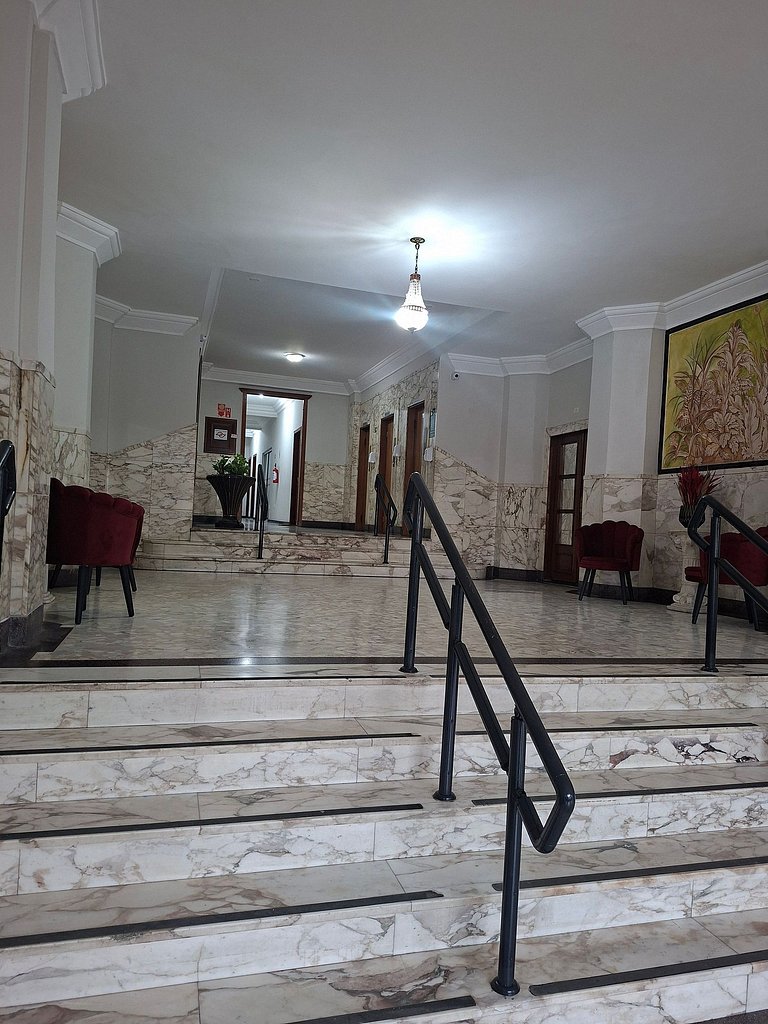 Apto decorado de Frente à Praia – Boqueirão/Santos