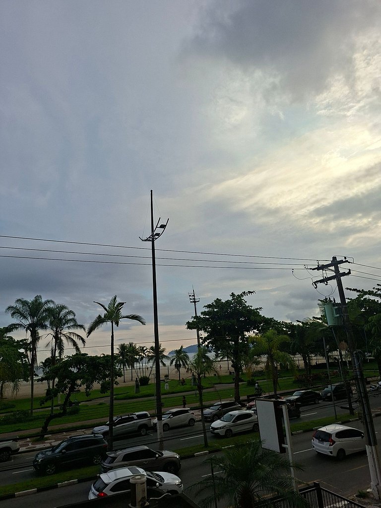Apto decorado de Frente à Praia – Boqueirão/Santos