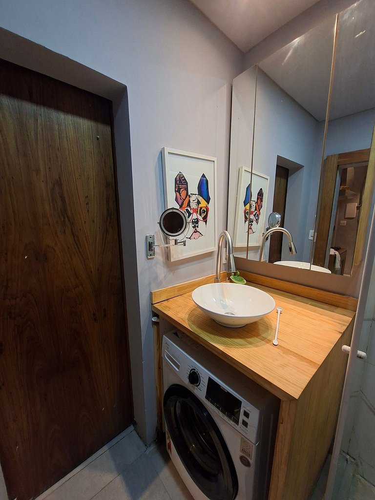 Apto decorado de Frente à Praia – Boqueirão/Santos