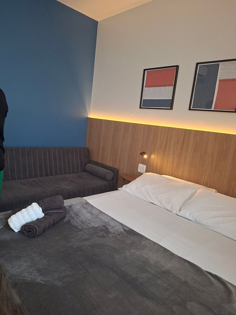 Studio a 50m da praia de Santos!