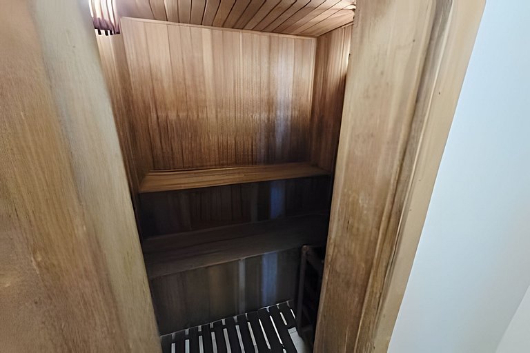 Studio aconchegante com varanda vista mar