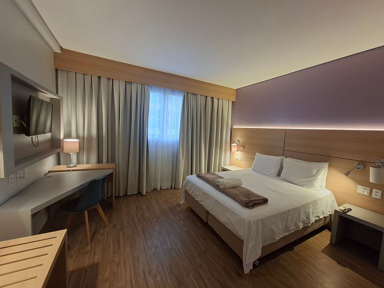 Flat a apenas 1 min da praia em Santos
