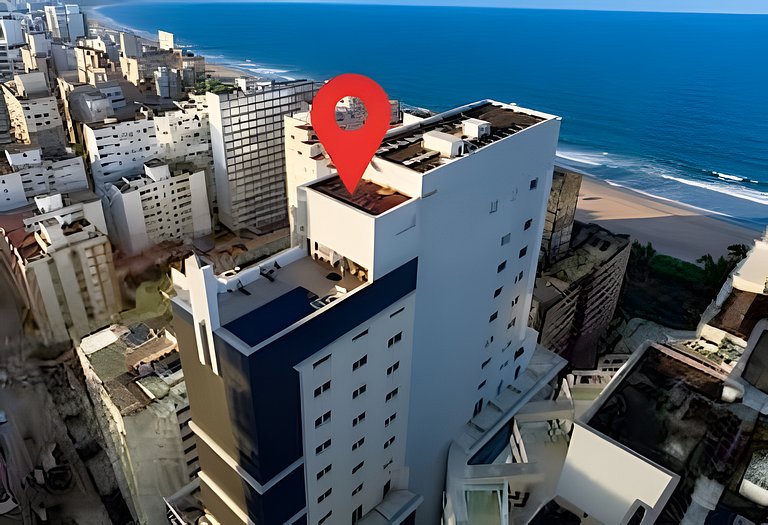 Studio Premium: Quadra da praia •Cozinha • Piscina