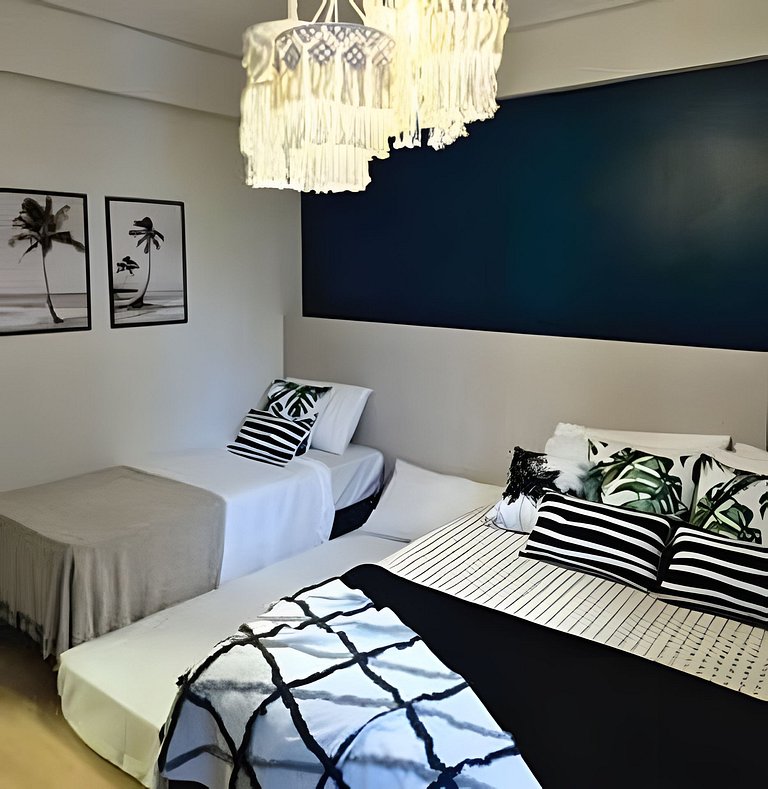 Studio Premium: Quadra da praia •Cozinha • Piscina