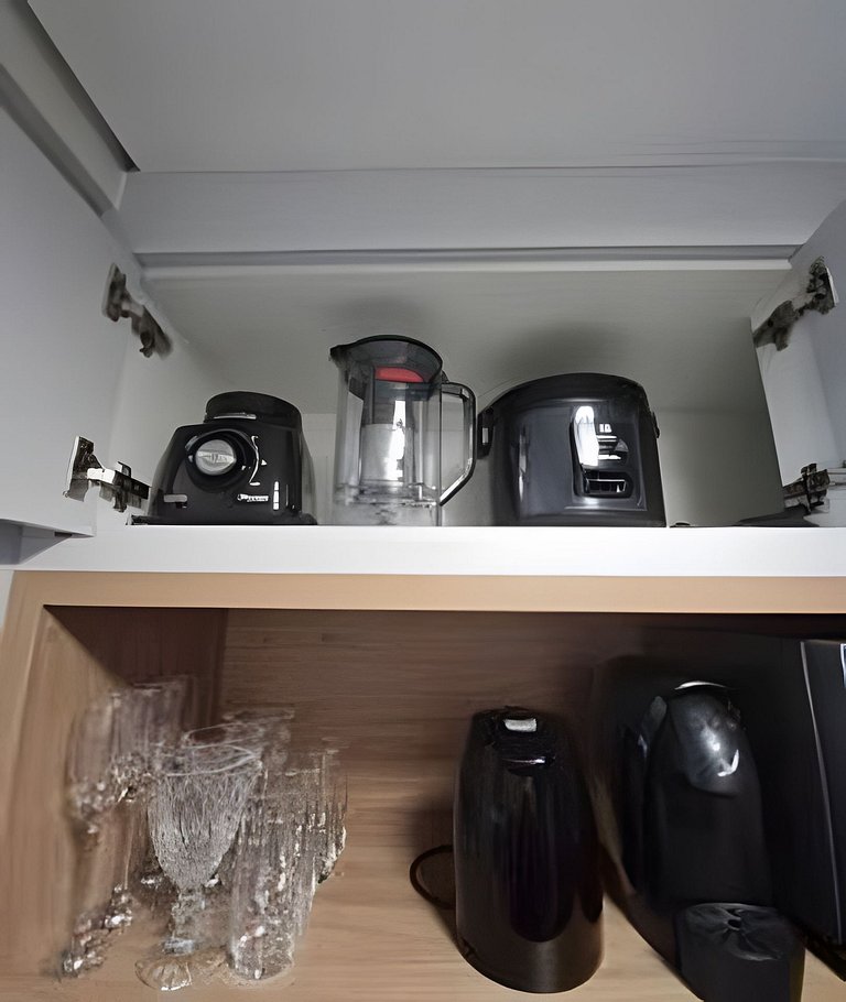 Studio Premium: Quadra da praia •Cozinha • Piscina
