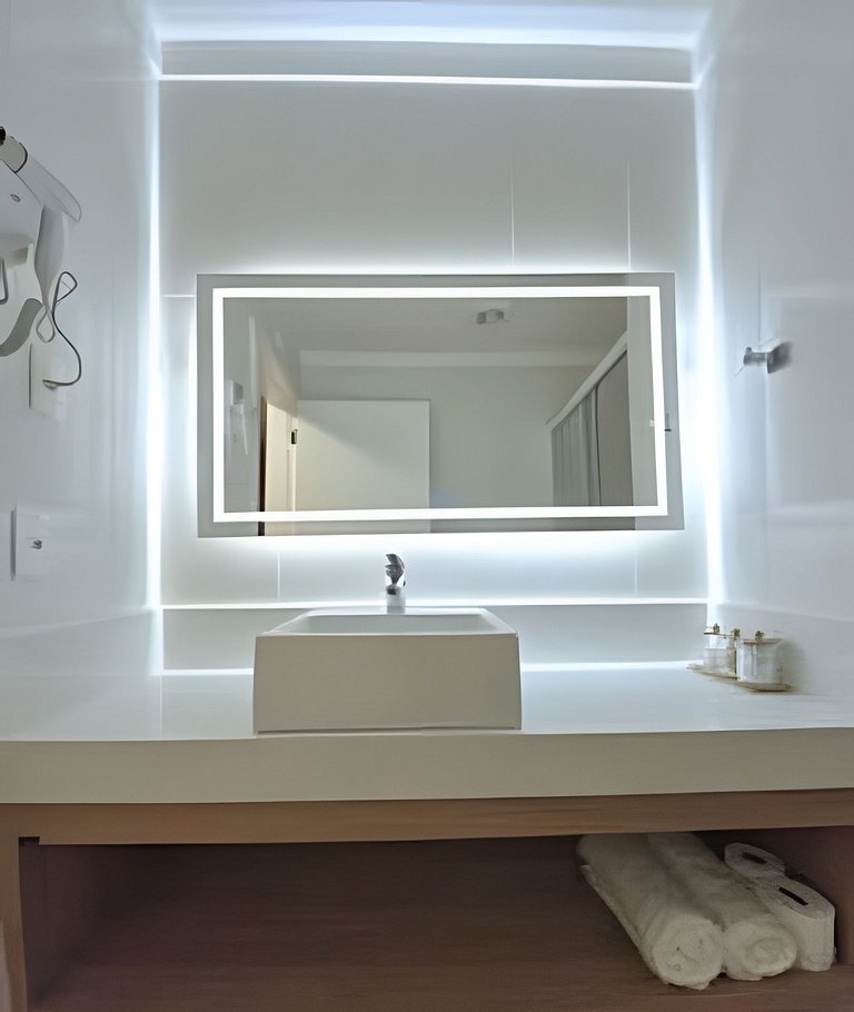 Studio Premium: Quadra da praia •Cozinha • Piscina