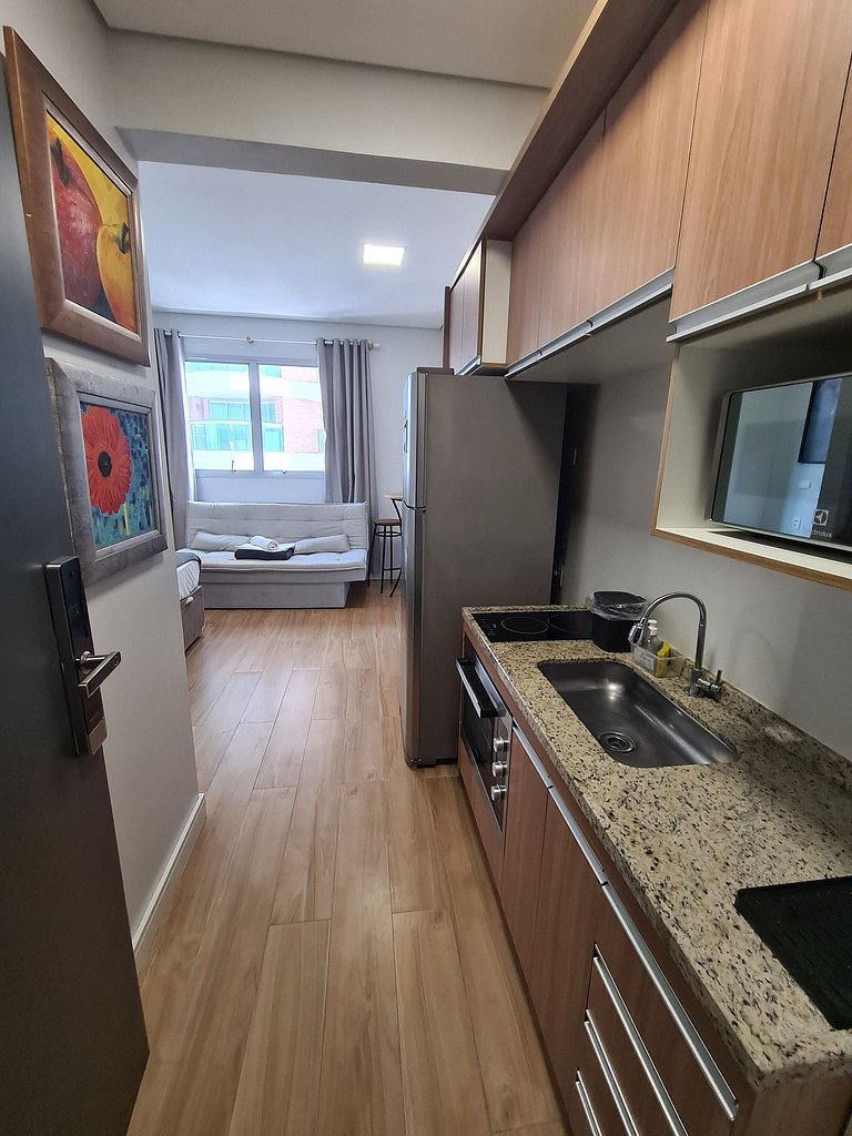 Flat com linda vista-mar e cozinha - Stay II